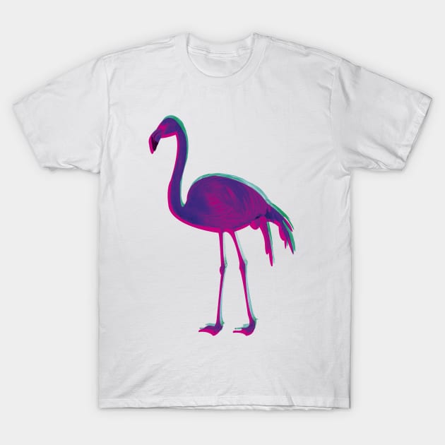 Summer Flamingo T-Shirt by oceanegp